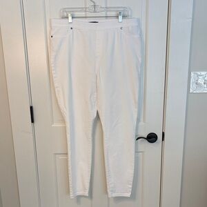 Simply Vera Vera Wang Size XL Women's White Denim Leggings